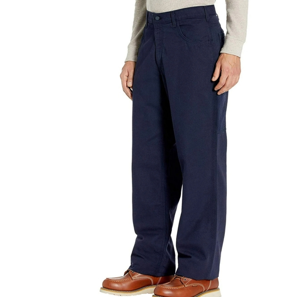 CARHARTT FR CAT Canvas Utility Work Pants Original Fit Navy Men's 38x30 NWT - Picture 2 of 16